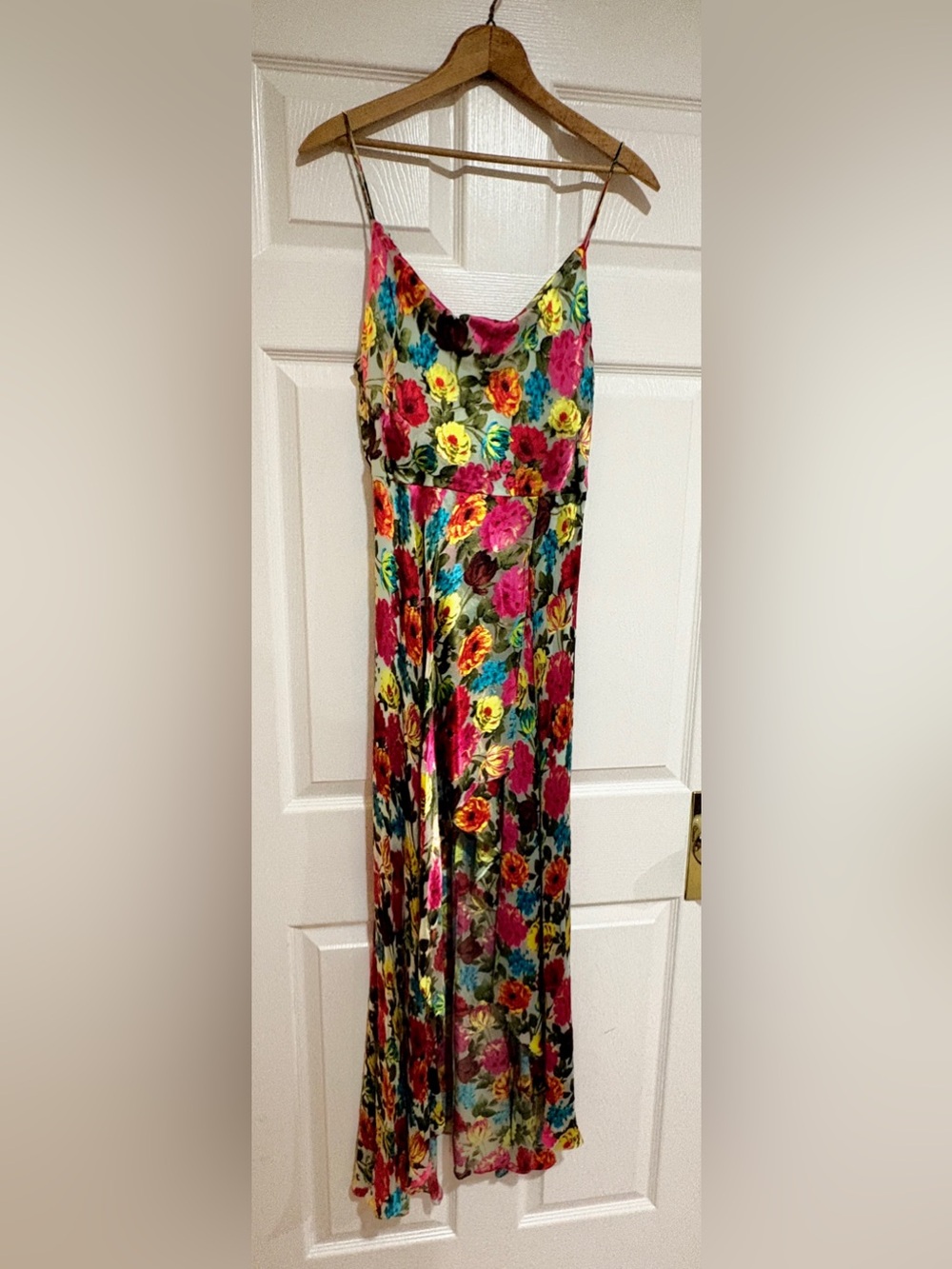 Alice + Olivia maxi dress size 6 floral print great condition no flaws - Picture 3 of 8